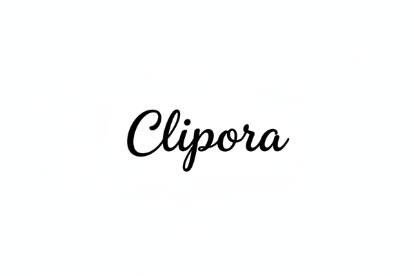 Clipora Logo White